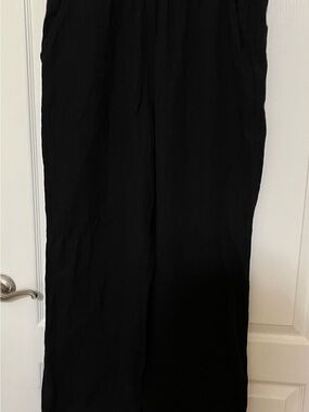 DKNY 100% gauze cotton Wide-Leg Pants